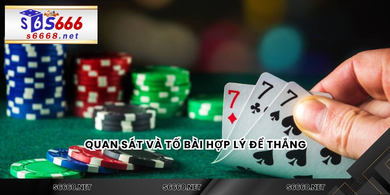 Quan sát và tố bài hợp lý để thắng